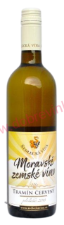 Tramín červený zemské víno 2018 polosladké