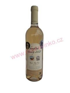 Benefiční víno Roter Riesling výběr z hroznů 2024 polosuché