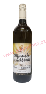 Tramín červený moravské zemské víno 2020 polosladké