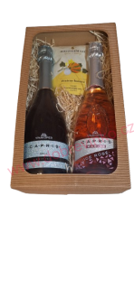 Dárkové balení šumivých vín Capris Brut a Capris Marine a dýňová semínka